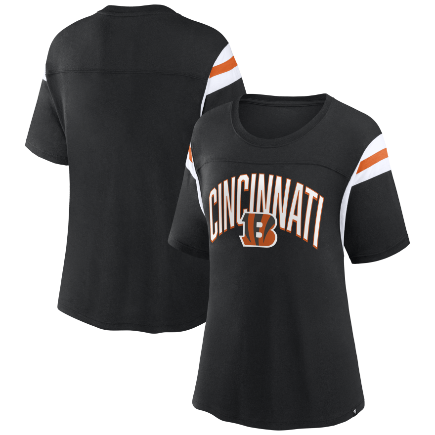 Bengals Women's Sleeve Stripe T-Shirt