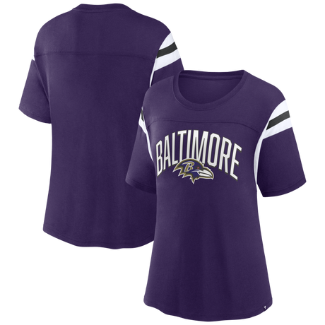 Ravens Women's Sleeve Stripe T-Shirt