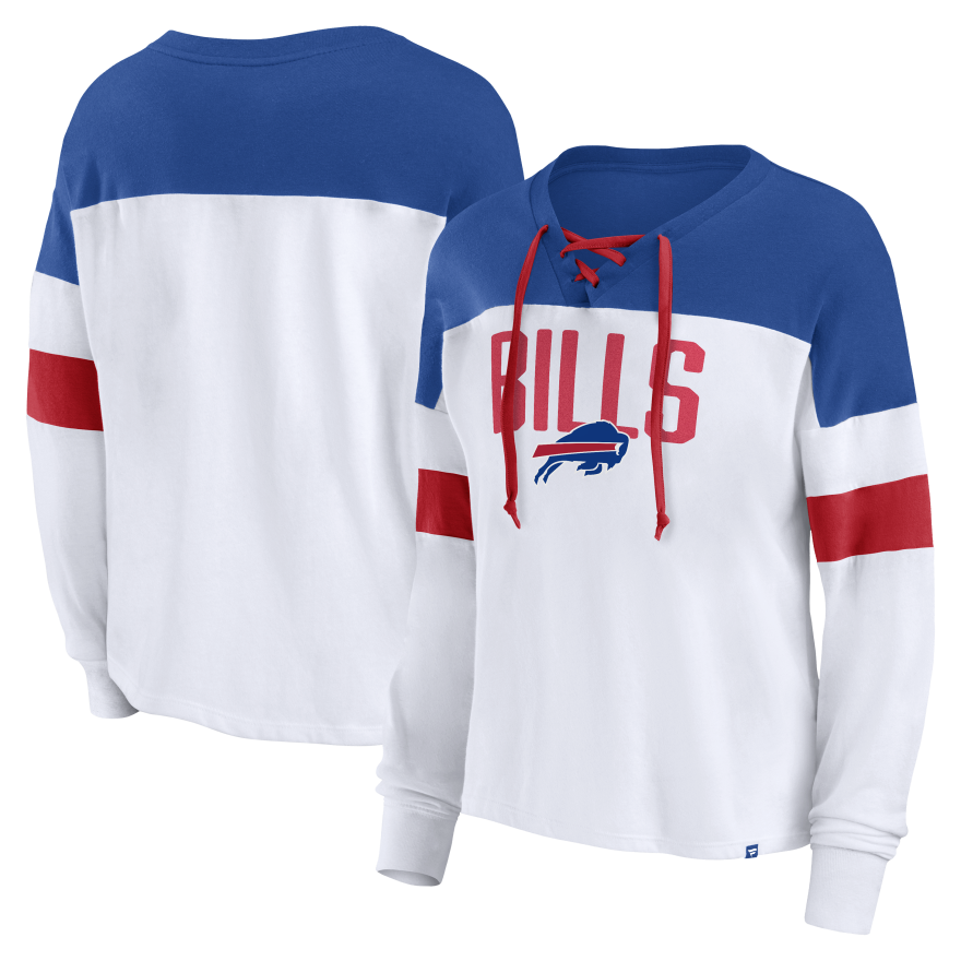 Bills Women's Lace Up Long Sleeve