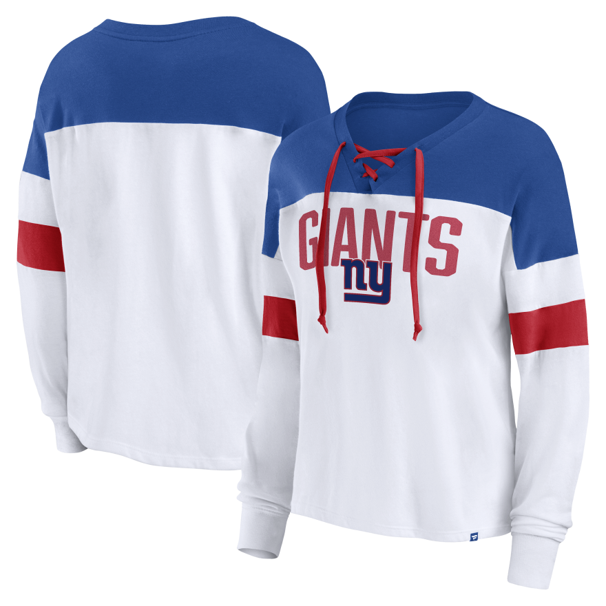 Giants Women's Lace Up Long Sleeve