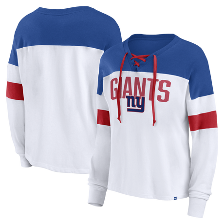 Giants Women's Lace Up Long Sleeve