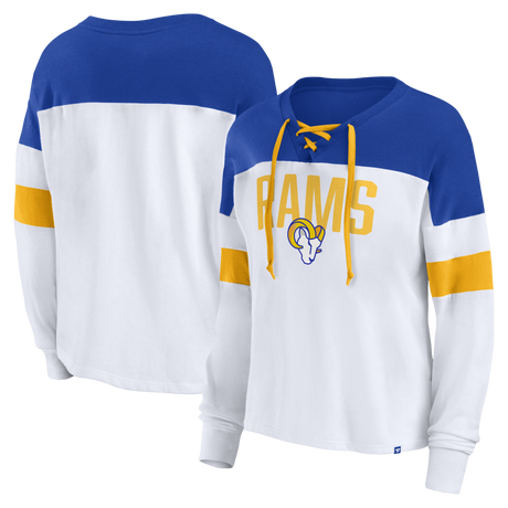 Rams Women's Lace Up Long Sleeve