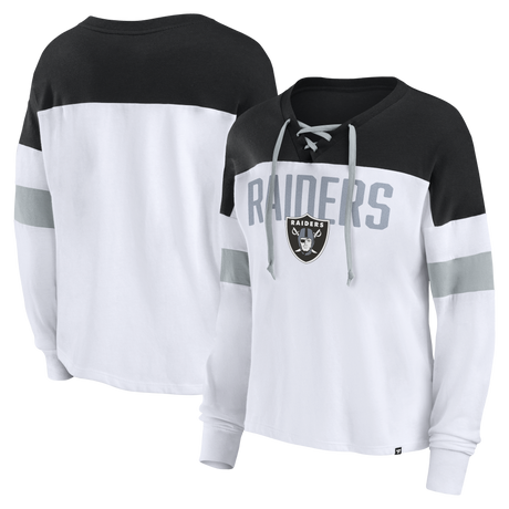 Raiders Women's Lace Up Long Sleeve