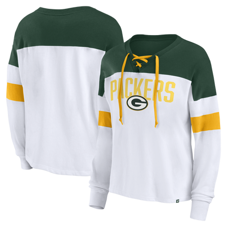 Packers Women's Lace Up Long Sleeve