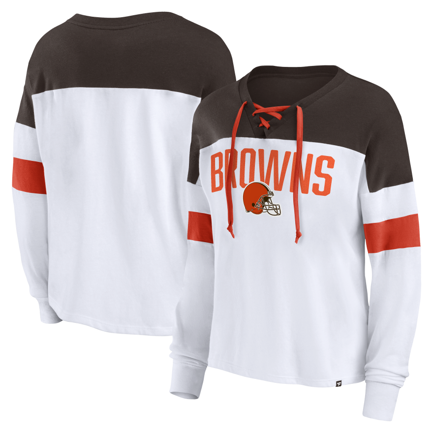 Browns Women's Lace Up Long Sleeve