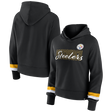 Steelers Women's Sleeve Stripe Pullover Sweatshirt