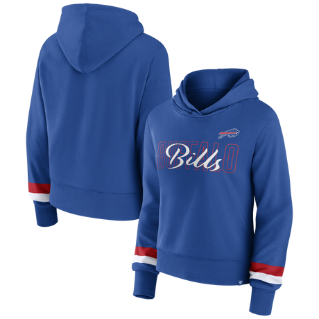 Bills Women's Sleeve Stripe Pullover Sweatshirt