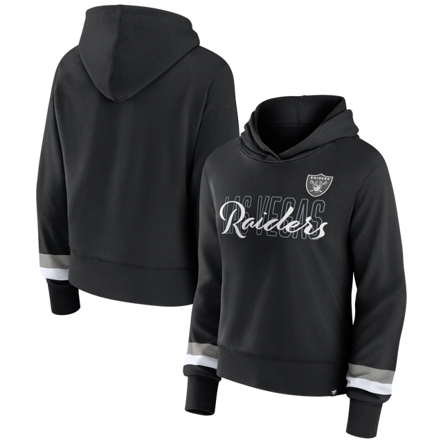 Raiders Women's Sleeve Stripe Pullover Sweatshirt