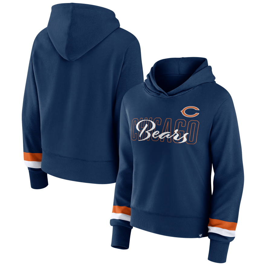 Bears Women's Sleeve Stripe Pullover Sweatshirt