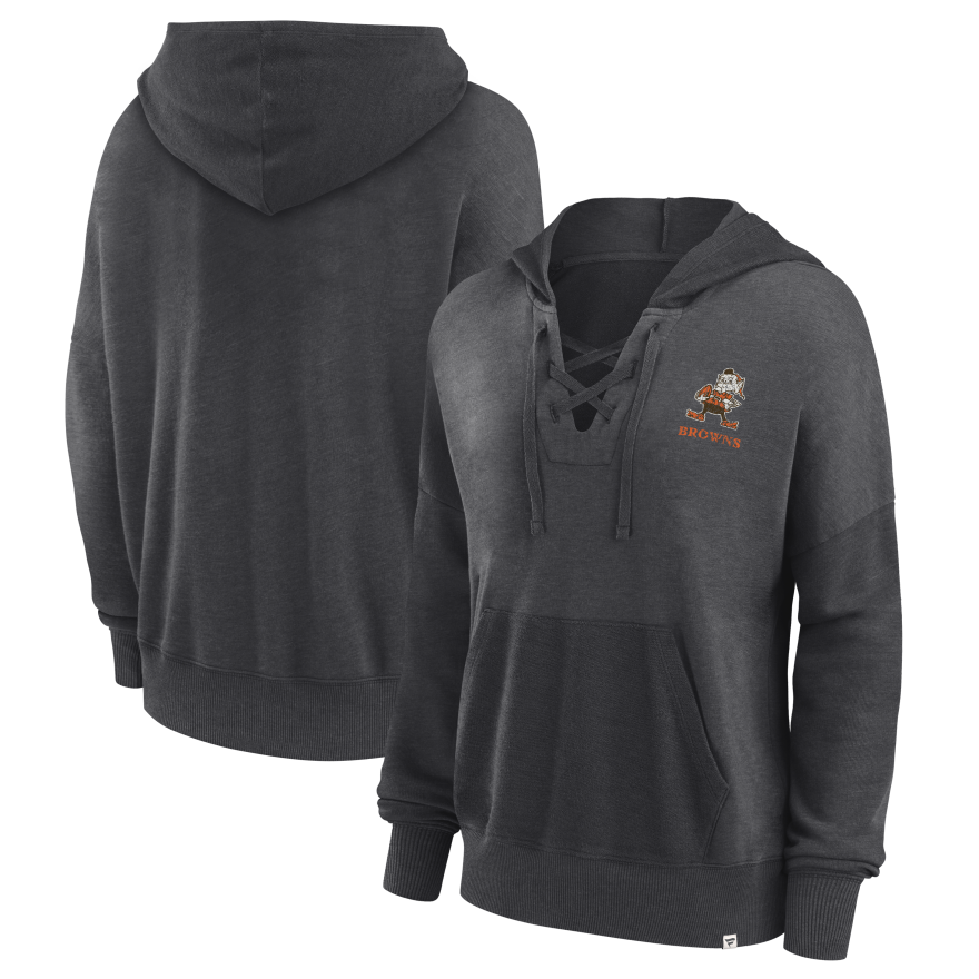 Browns Women's Lace Up Pullover Sweatshirt