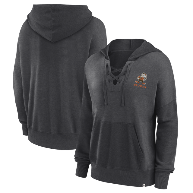 Browns Women's Lace Up Pullover Sweatshirt