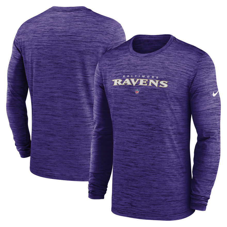 Ravens Velocity Nike Long Sleeve