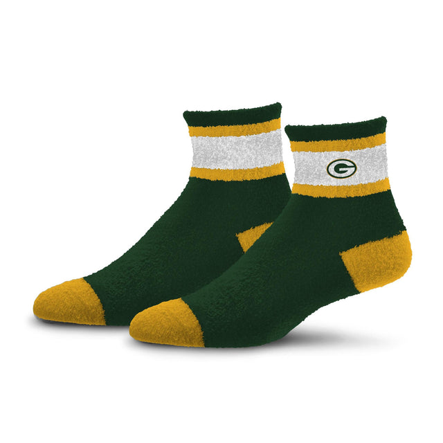 Packers 2026 Team Cuff Stripe Cozy Sleep Socks Pro Football Hall of Fame