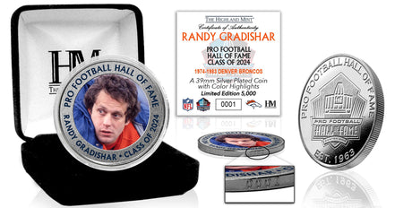 Randy Gradishar Class of 2024 Silver Color Coin - DS