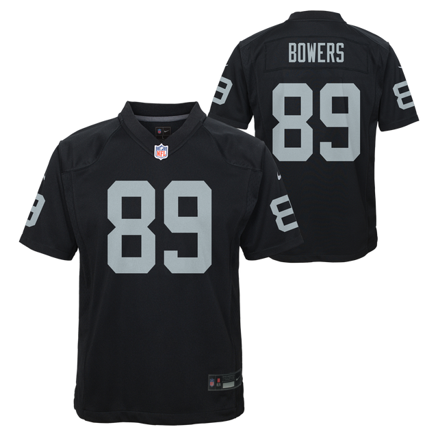 Raiders Brock Bowers Youth Nike Game Jersey