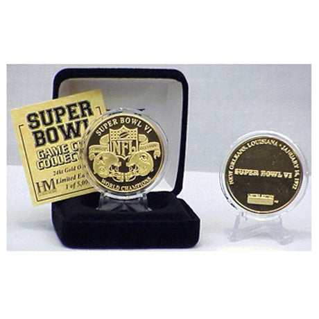 Super Bowl VI (6) Goldplate Flip Coin