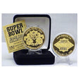 Super Bowl XXII (22) Goldplate Flip Coin