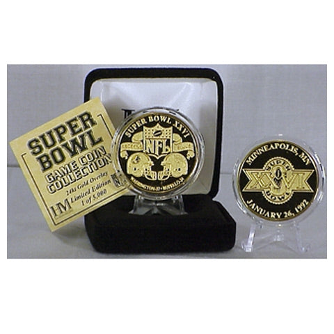 Super Bowl XXVI (26) Goldplate Flip Coin