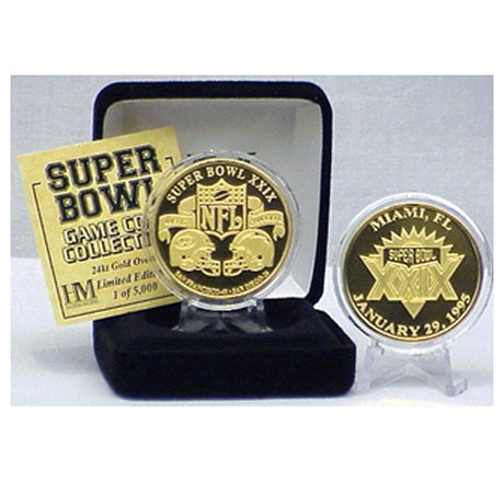 Super Bowl XXIX (29) Goldplate Flip Coin