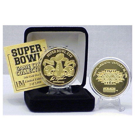 Super Bowl XXX (30) Goldplate Flip Coin