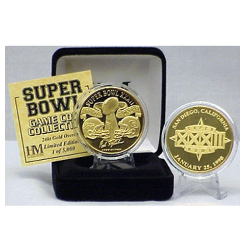 Super Bowl XXXII (32) Goldplate Flip Coin