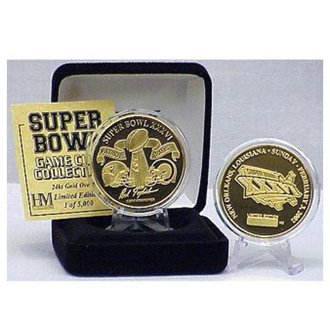 Super Bowl XXXVI (36) Goldplate Flip Coin