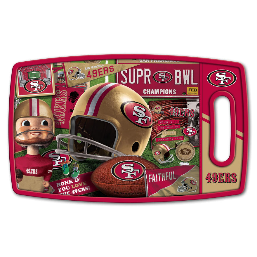 49ers Retro Cutting Board