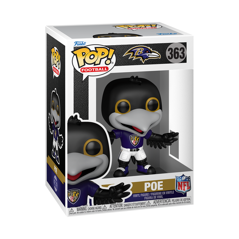 Ravens Mascot Poe NFL Funko Pop! Pro Football Hall of Fame