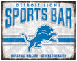 Lions Team Sports Bar Sign