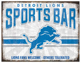 Lions Team Sports Bar Sign