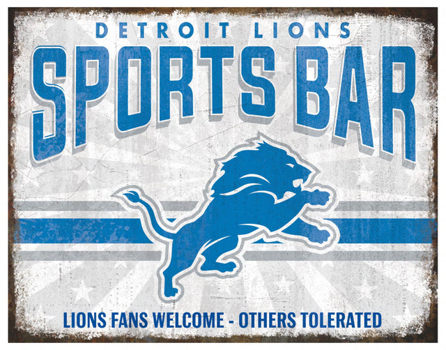 Lions Team Sports Bar Sign