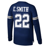 Cowboys Emmitt Smith Men's Mitchell & Ness Name and Number Long Sleeve T-Shirt