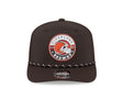 Browns 2026 New Era Men's 9SEVENTY Stretch Snap Two-Tone Hat Pro Football Hall of Fame
