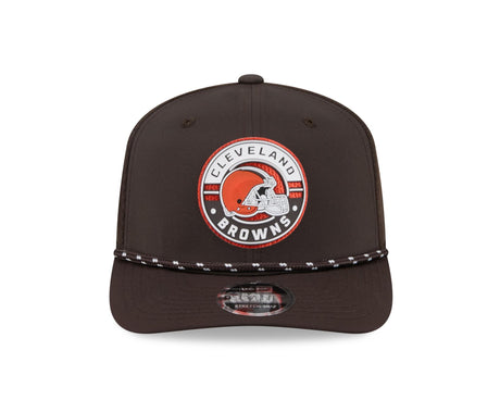 Browns 2026 New Era Men's 9SEVENTY Stretch Snap Two-Tone Hat Pro Football Hall of Fame
