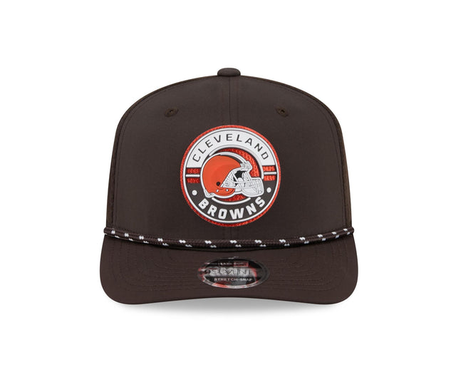 Browns 2026 New Era Men's 9SEVENTY Stretch Snap Two-Tone Hat Pro Football Hall of Fame