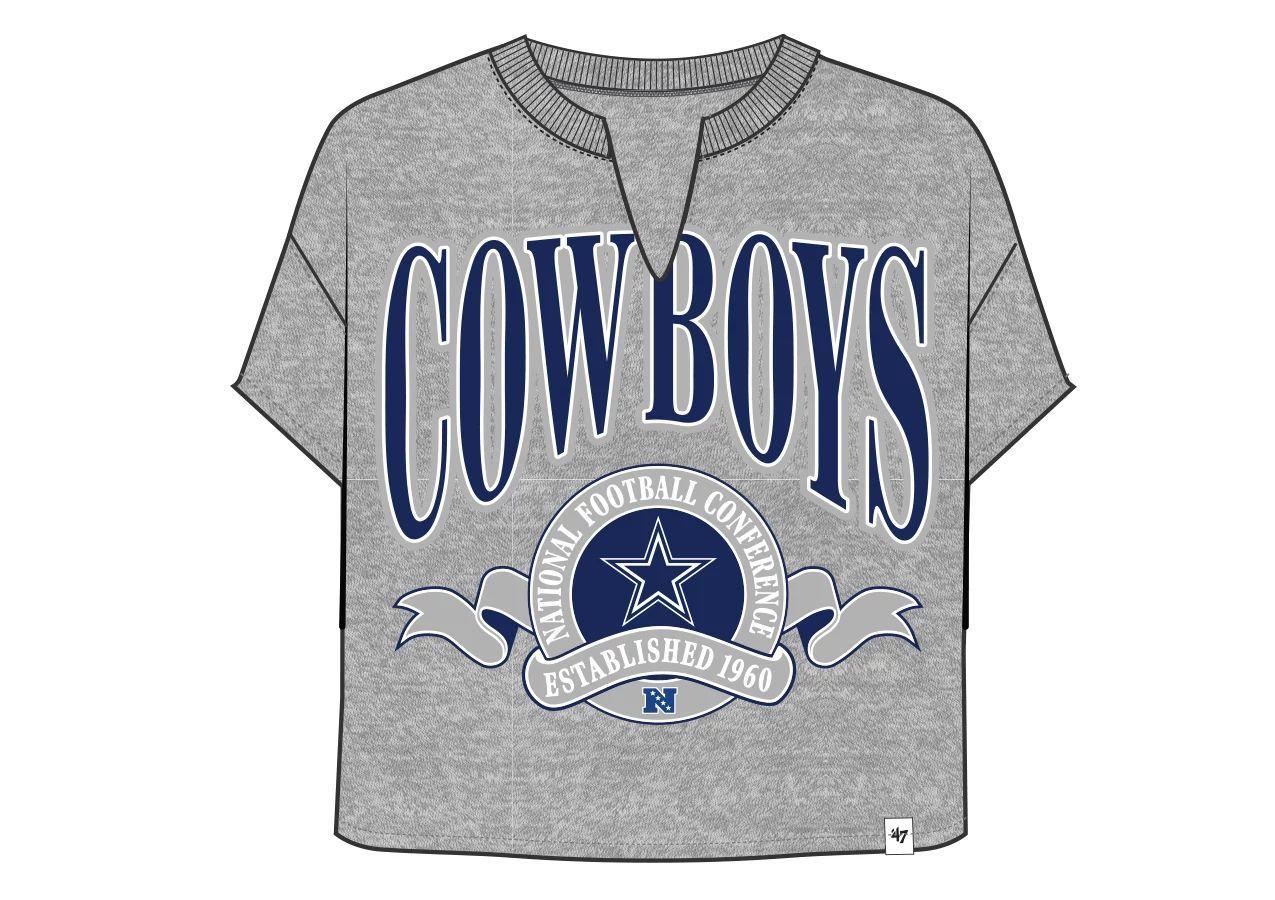 Cowboys 2026 '47 Brand Women's Banners Out Oversized T-Shirt