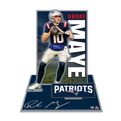 Patriots Drake Maye 3D Collector Stand