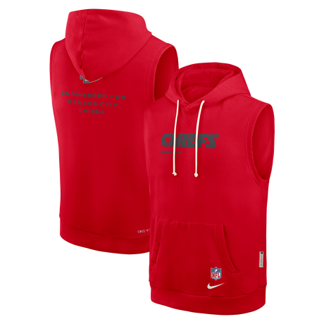 Chiefs 2026 Nike Men's Dri-Fit Sleeveless Fleece Hoodie