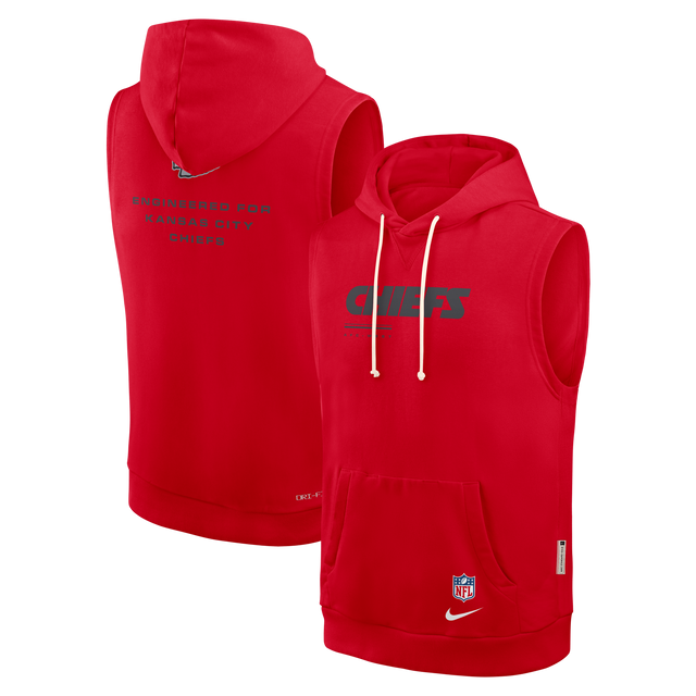 Chiefs 2026 Nike Men's Dri-Fit Sleeveless Fleece Hoodie