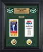 Jets Super Bowl Ticket and Game Coin Collection Framed