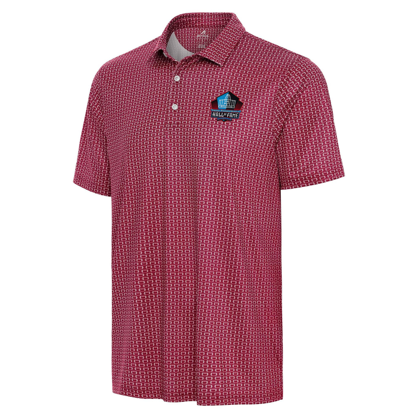 Hall of Fame Antigua Men's Red Huddle Polo