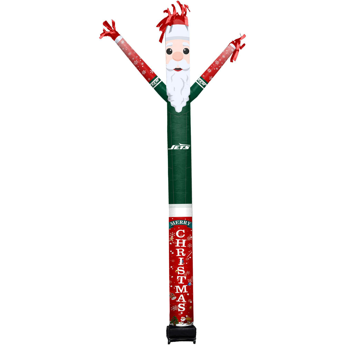 Jets Team Pride Inflatable Crazy Christmas Santa Sports Fan