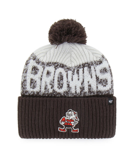 Browns 2026 '47 Brand Men's Bone Chill Cuff Knit Pro Football Hall of Fame
