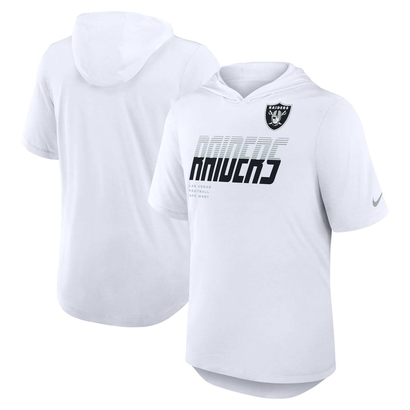 Raiders 2026 Nike Men's Short Sleeve Hoodie Top