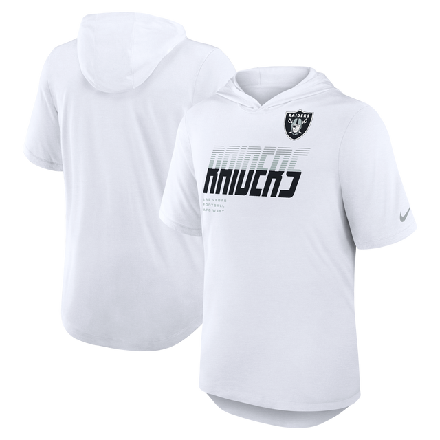 Raiders 2026 Nike Men's Short Sleeve Hoodie Top