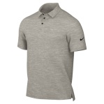 Hall of Fame Men's Grey Pure Black Nike Tour Heather Polo