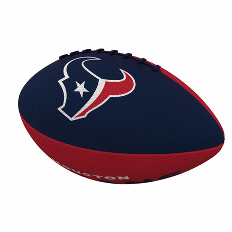Texans Pinwheel Logo Junior Size Rubber Football