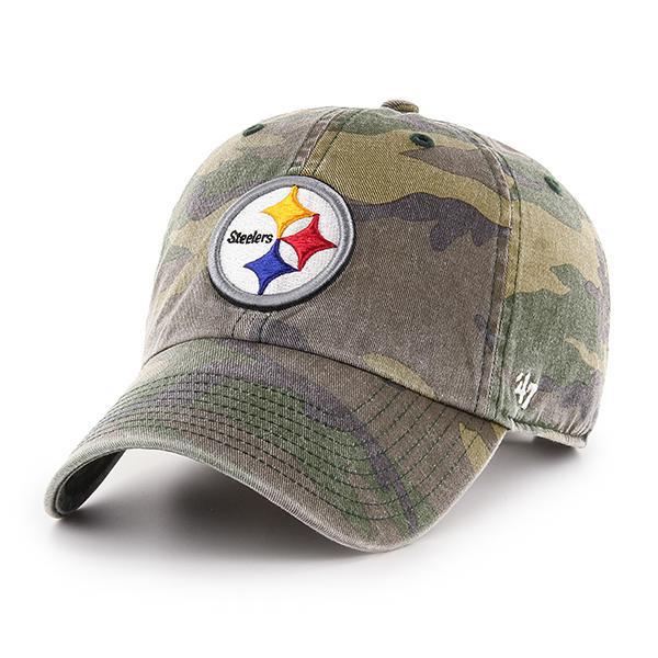 Steelers Men's '47 Camo Clean Up Hat