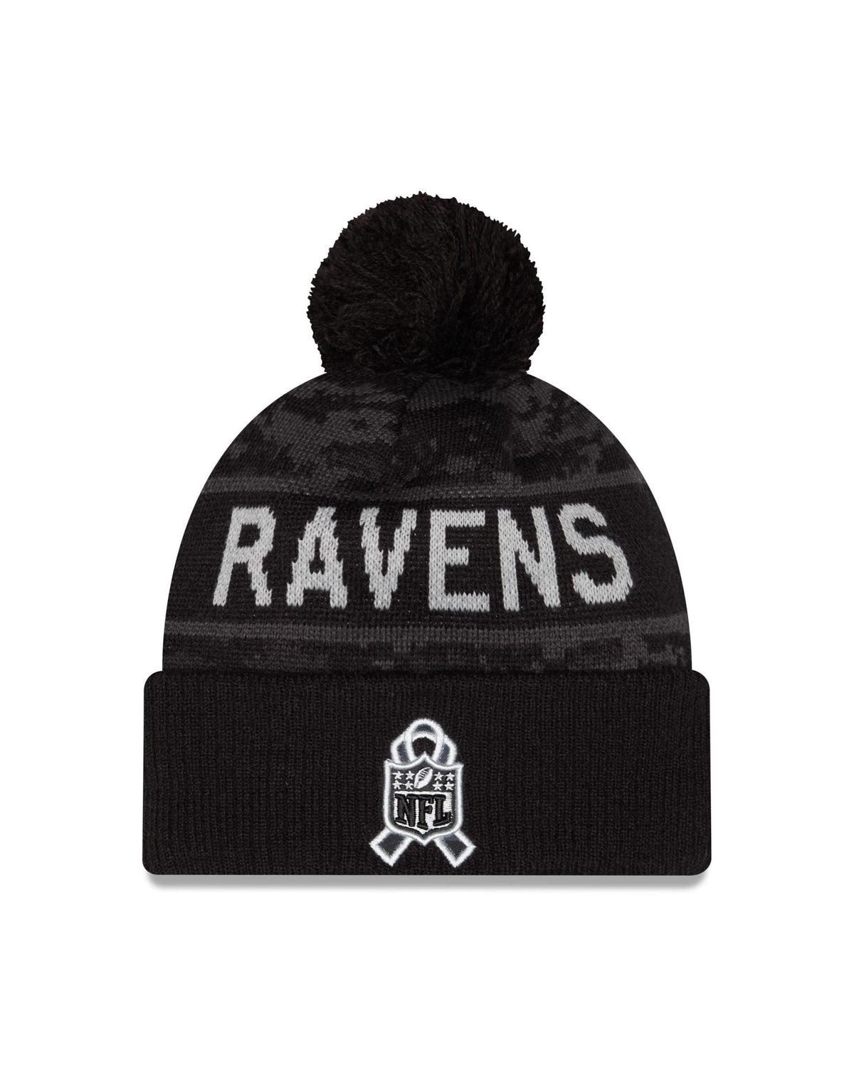 Ravens 2026 New Era Men's Salute to Service Knit Pro Football Hall of Fame