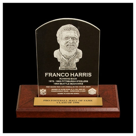 Franco Harris Bust Plaque